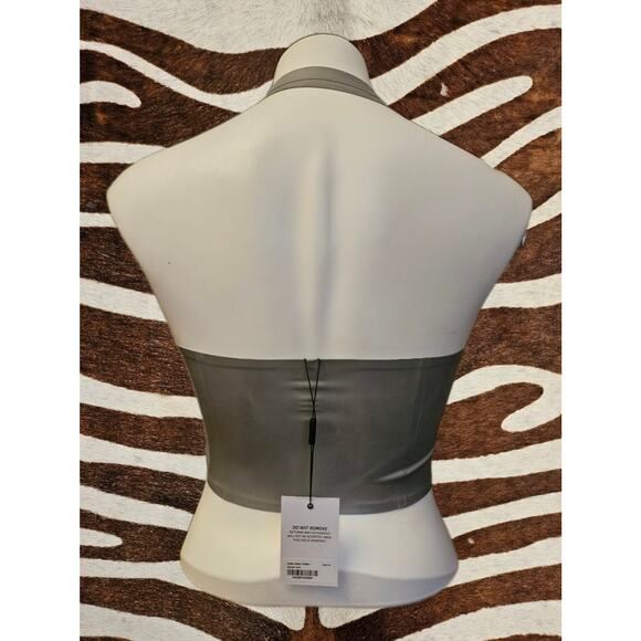 NWT Miaou Mara Corset Top Cami Latex Silver Fetish Sz M - Picture 3 of 6